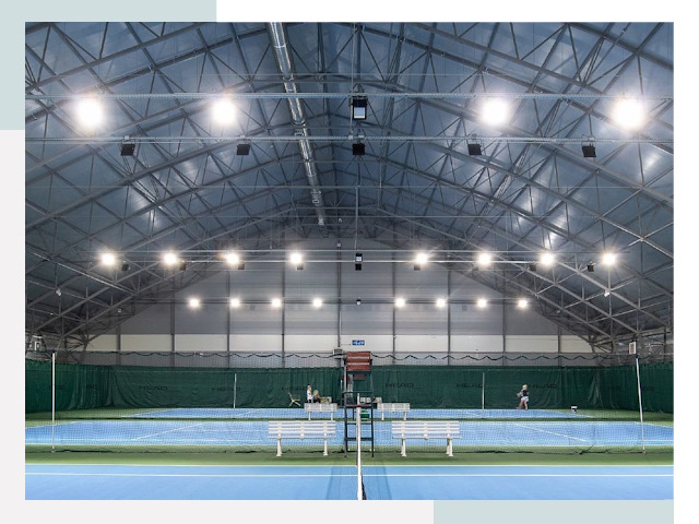 Строительство теннисных кортов в Гай от 610 руб.