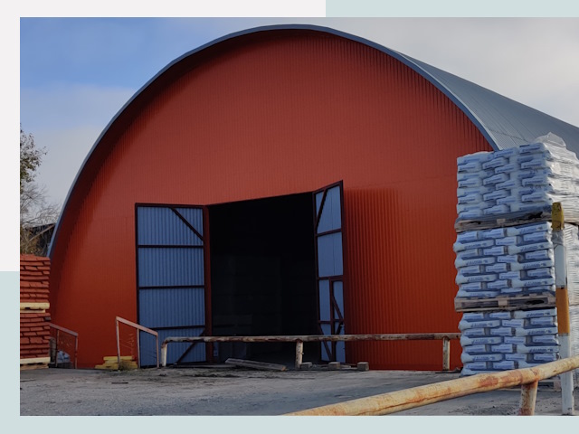 Полукруглые ангары по цене от 610 руб. в Гай