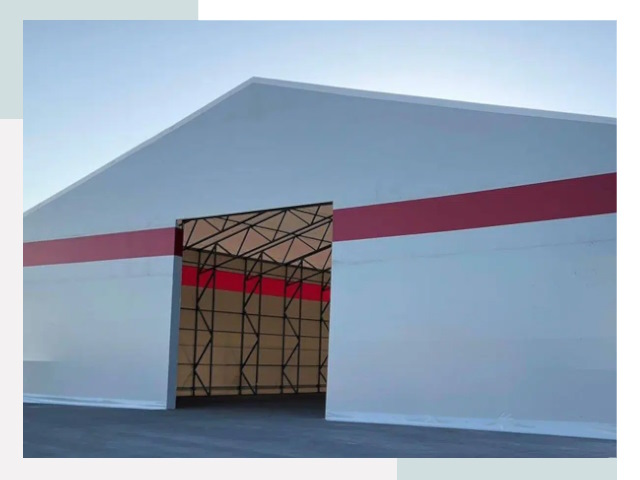 Быстровозводимые ангары в Гае