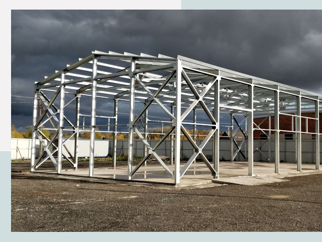 Двускатные ангары в Гай от 610 руб. за квадрат