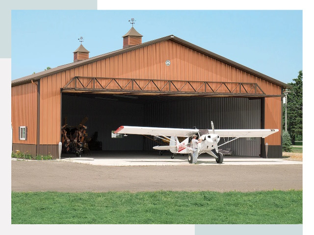 Ангары для самолетов в Гае