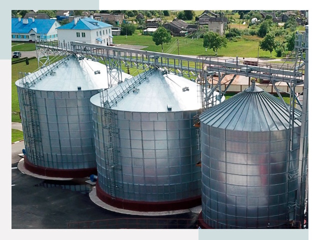 Металлические силосы в Гае