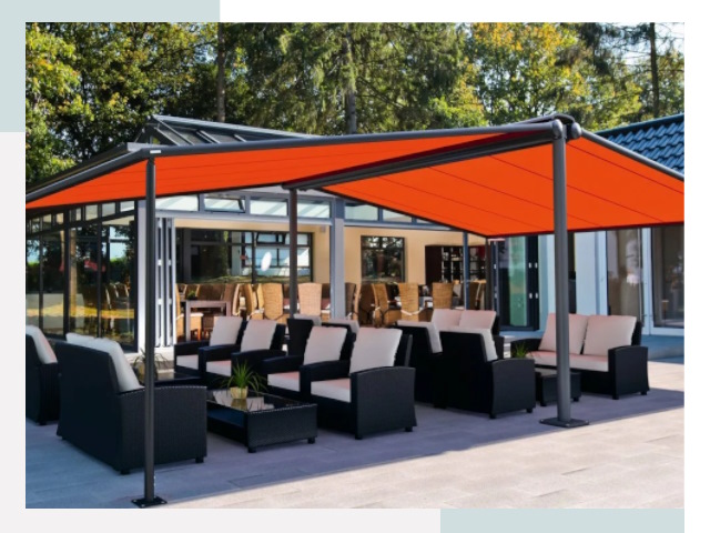 Навесы для кафе и ресторанов в Гае