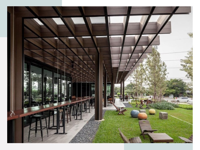 Летние веранды для кафе в Гае