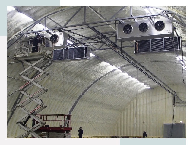 Оснащение ангаров в Гае