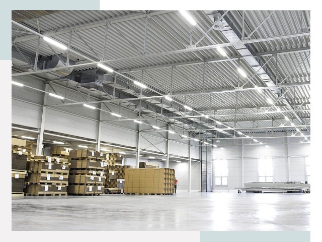 Освещение ангаров в Гае