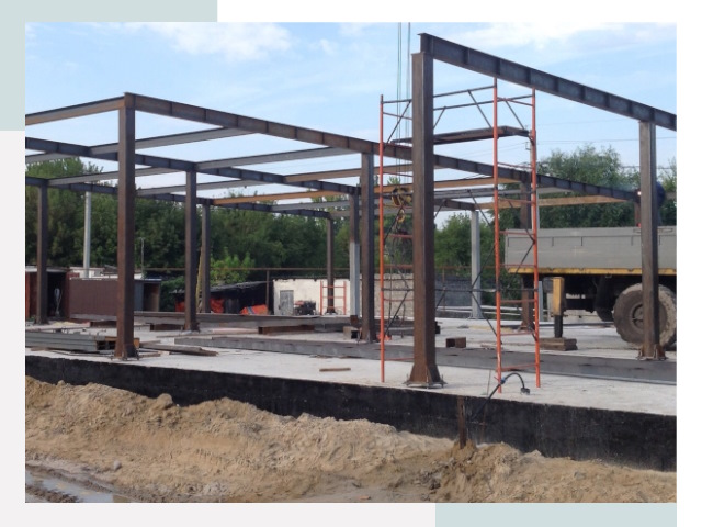 Фундамент для ангаров в Гае