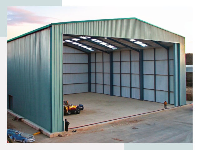 Строительство ангаров в Гае